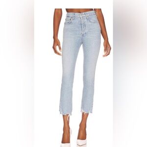 Agolde Riley High Rise Light Straight Crop Women's Jeans